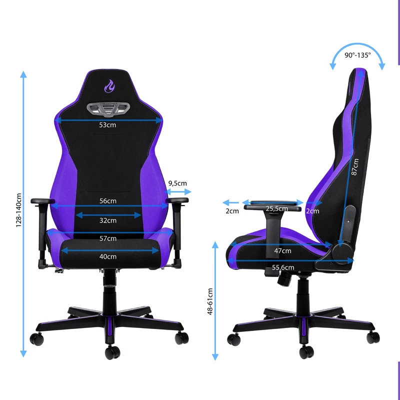 Nitro Concepts S300 gamingová stolička - Nebula Purple