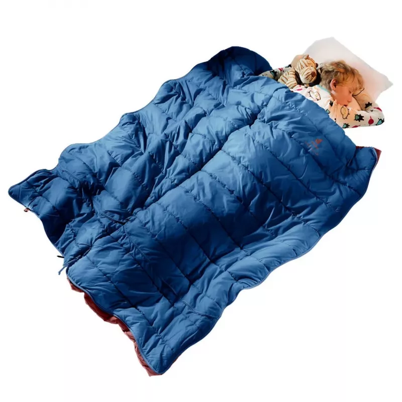 Deuter detský spací vak Starlight SQ (130-170 cm) - nightblue/redwood