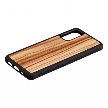 Puzdro na telefón Man and Wood Galaxy S20 Cappuccino čierna — ochranné puzdro pre Samsung Galaxy S20