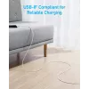USB kábel Anker 322 1,8 m USB A USB C biely