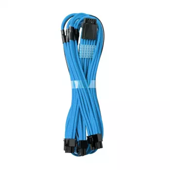 CableMod C-Series PRO ModMesh 12VHPWR na 3x PCI-e kábel pre Corsair - 60 cm, svetlomodrá