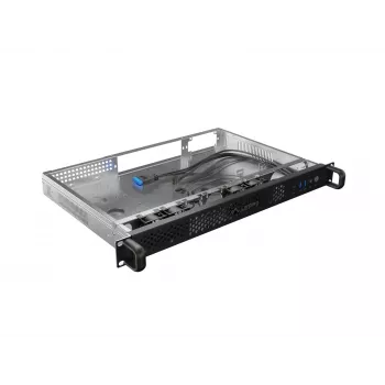 Rackové puzdro Lanberg SC01-3001-10B 1U čierne 4 ventilátory