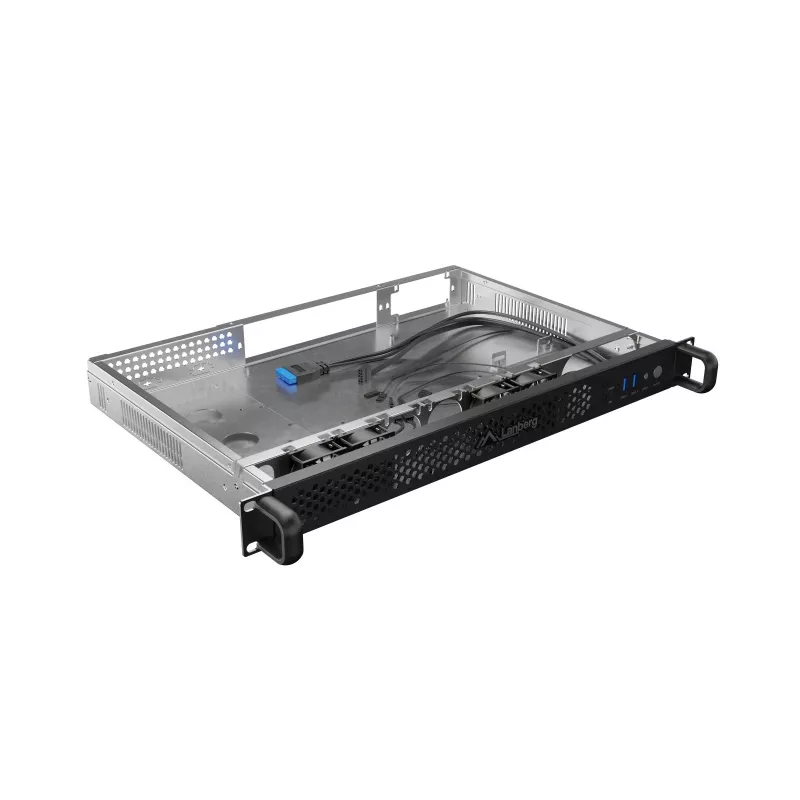 Rackové puzdro Lanberg SC01-3001-10B 1U čierne 4 ventilátory