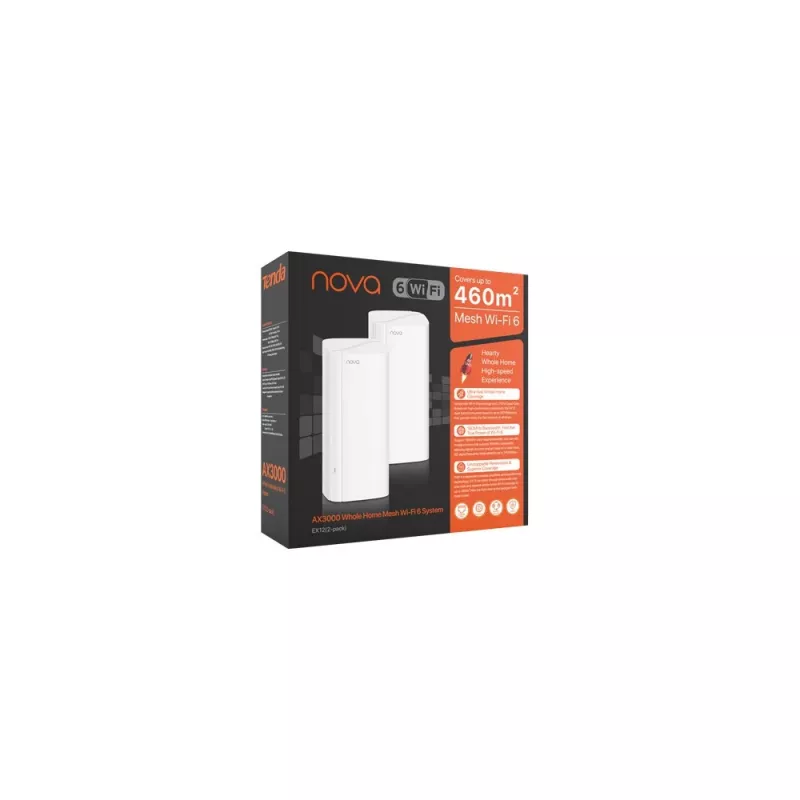 Tenda Nova EX12 (2 ks) AX3000 systém Mesh Wi-Fi 6, biely