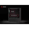 Savio Noctis Glass RGB Cube počítačová skriňa, ATX/Micro-ATX/Mini-ITX, predná strana z tvrdeného skla, RGB ventilátory, čierna