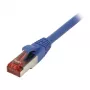 Patch kábel RJ45 – CAT6 250 MHz – 3 m modrý – S-STP (S/FTP) – TPE/LSZH (Superflex) – Synergy 21 –