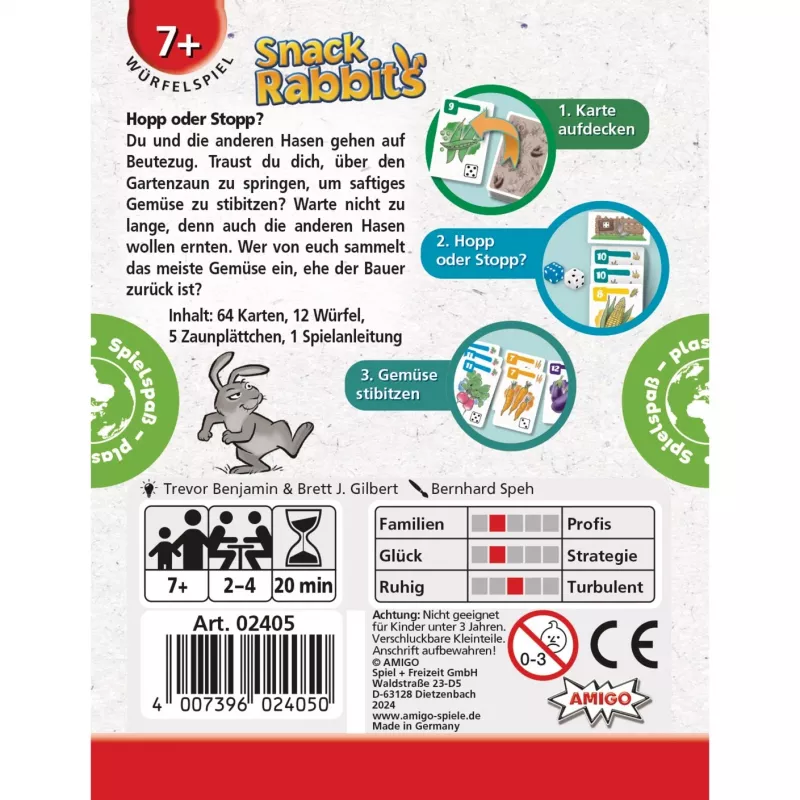 Snack Rabbits, kocková hra