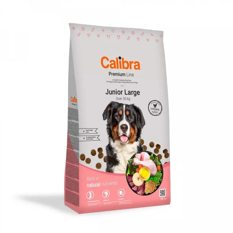CALIBRA Premium Line Junior Large Chicken - suché krmivo pre psov - 12kg