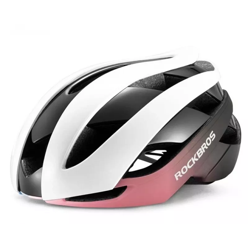 ROCKBROS nastaviteľná cyklistická prilba M 55-58 cm modro-ružová