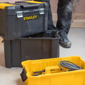 Stanley Essential Tool pevný kufrík plast sivý, žltý