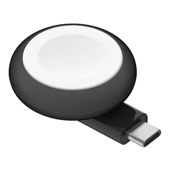 Bezdrôtová USB nabíjačka smart hodiniek Belkin BoostCharge – 5 W, interiér/exteriér, čierna/biela
