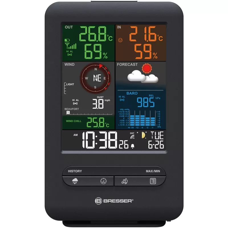 Digitálna meteorologická stanica Bresser Optics 7002525 teplomer interiérový/exteriérový