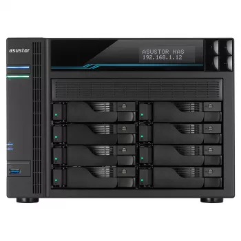Asustor AS6508T NAS tower Intel Atom® C3538 8 GB DDR4 0 TB ADM čierna