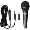 Mikrofón SVEN MK-110 (káblový, dynamický, kov, kábel 4,0 m, 6,3 / 3,5 mm konektor samec, čierny)