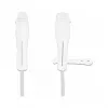 DeLOCK krytka proti prachu pre USB Type-C konektor samec a Apple Lightning konektor samec sada 2 ks biela