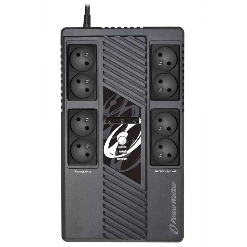 PowerWalker VI 600 MS FR UPS Line-Interactive 0,6 kVA 360 W 8 AC výstupov