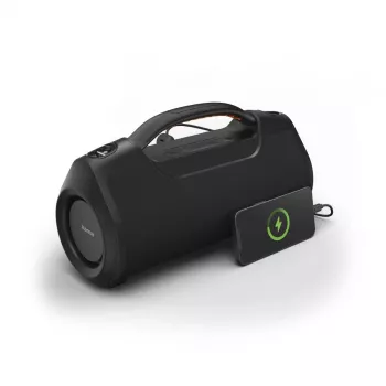Soundbar HAMA Soundbarrel 2.0 čierny Bluetooth bezdrôtový — kompaktný 2.0-kanálový