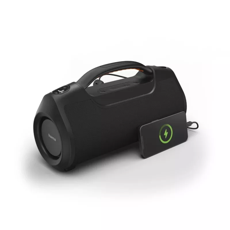 Soundbar HAMA Soundbarrel 2.0 čierny Bluetooth bezdrôtový — kompaktný 2.0-kanálový