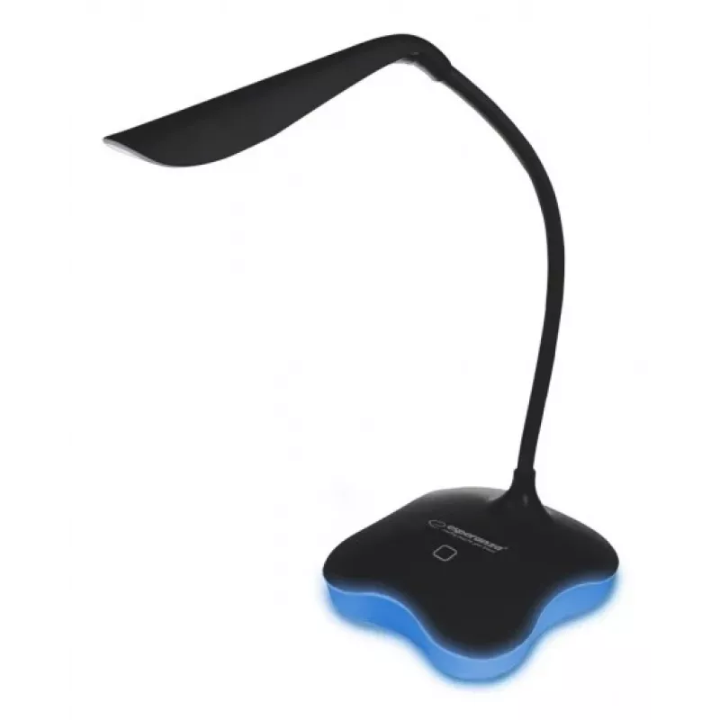 Esperanza ELD105K Mimosa LED stolová lampa, 3 W, čierna
