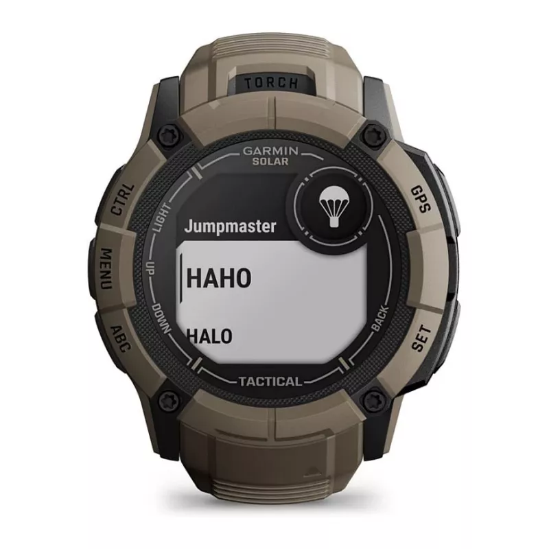 Garmin Instinct 2X Solar Tactical Edition 2,79 cm (1,1 inch) MIP 50 mm digitálny 176 x 176 pixelov dotyková obrazovka zelená GPS (satelit)