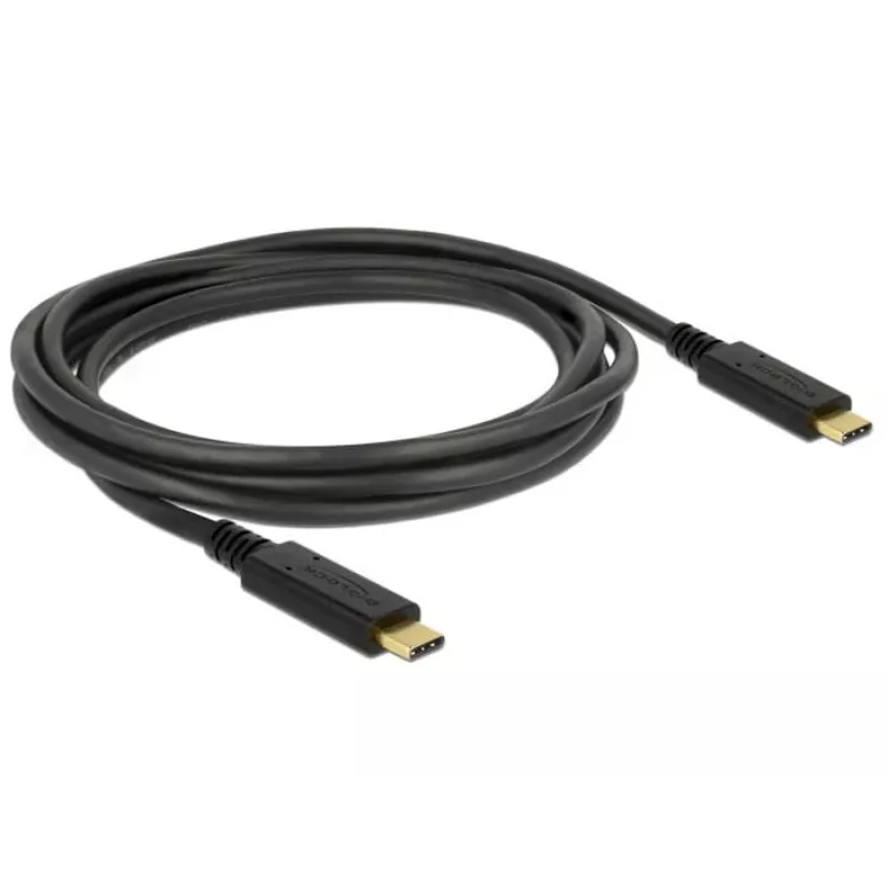 USB kábel DeLOCK 83668 USB 3.2 Gen 1 2 m USB C čierny