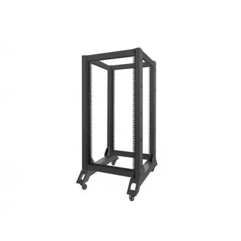 Voľne stojaci rack LANBERG OR01-6822-B 22U, 600 mm Š x 800 mm H, čierny, nosnosť 600 kg