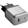 Nabíjačka pre mobilné zariadenia Satechi ST-UC30WCM-EU — univerzálna AC nabíjačka do interiéru s 1× USB-C, čierna/strieborná