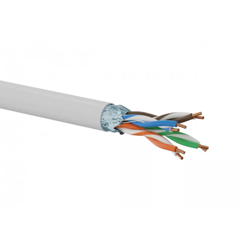 KIF5PVC305 sieťový kábel F/UTP Cat5e, 305 m, sivý