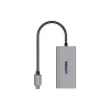 USB-C na RJ45 adaptér Unitek U1343AGY01 — 5 Gbit/s Ethernet, USB-C (konektor samec) na RJ45 (konektor samica), sivý, 0,15 m kábel