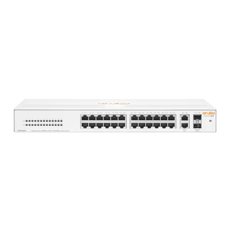 HPE Aruba Networking Aruba Instant On 1430 26G 2SFP nemanaged L2 Gigabit Ethernet (10/100/1000) 1U