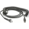 Datalogic USB kábel USB kábel, Type-A, špirálový, 3,6m (CAB-467)