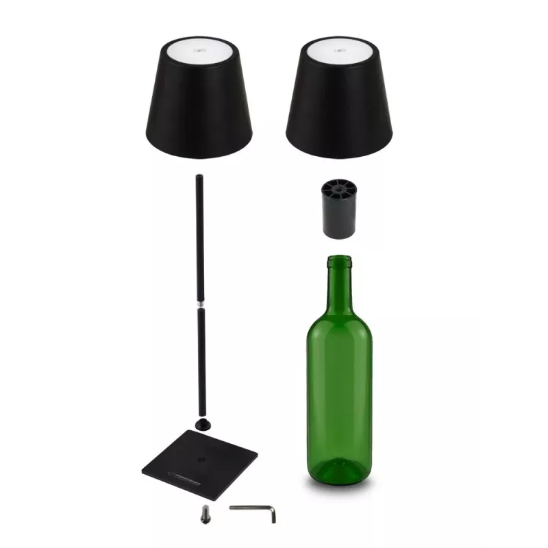 Esperanza ELD119K Miram LED stolná lampa, čierna