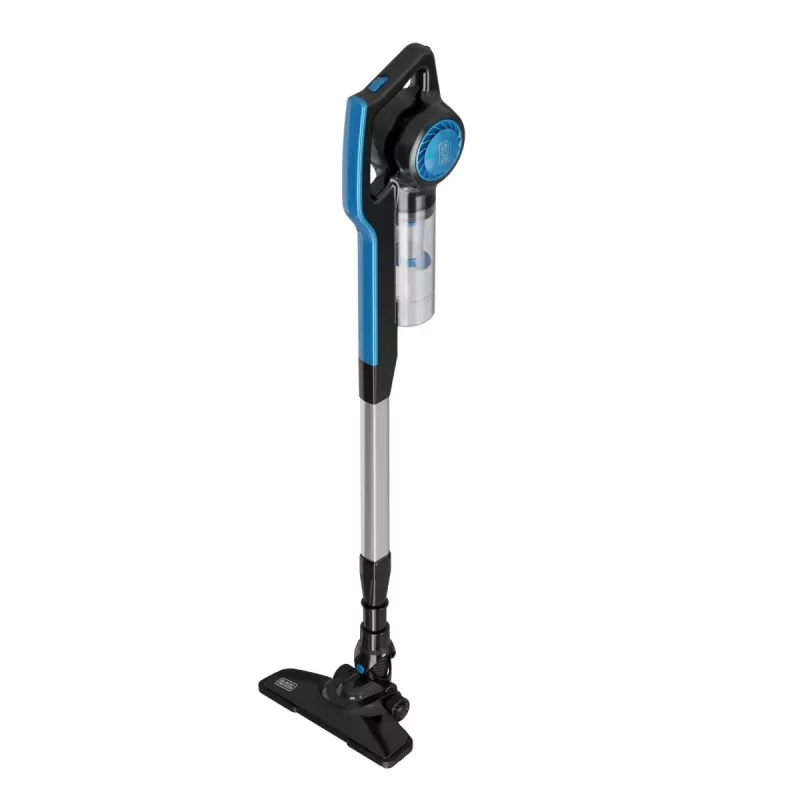 Vertikálny drôtový vysávač Black+Decker BXVMS602E 3v1, 600 W, bezvreckový, cyklónový, 0,8 l, filter EPA, kábel 6 m, čierny/modrý