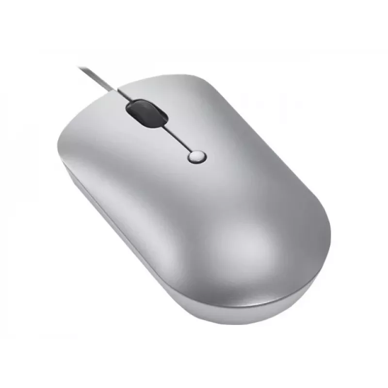 Káblová optická myš pre pravákov aj ľavákov Lenovo 540 USB Type-C, 3 režimy DPI, sivá, 4 tlačidlá, 1,8 m kábel