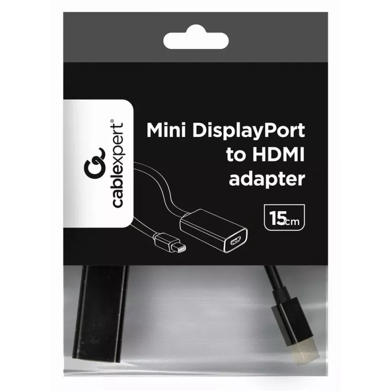 Gembird A-MDPM-HDMIF-02 videokábel adaptér Mini DisplayPort HDMI typ A (štandard) čierny