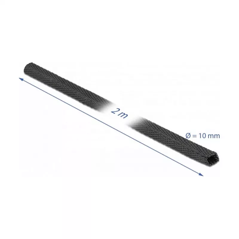 Zmršťovacia hadica DeLOCK 20792 2 m x 10 mm čierna