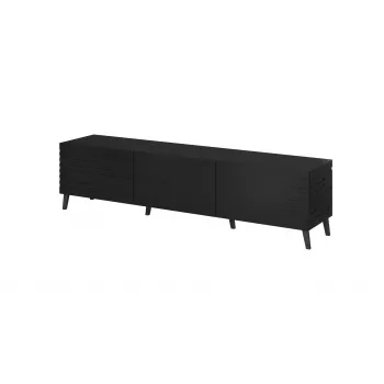 Cama RTV skrinka NOVA 186x40x48 matná čierna