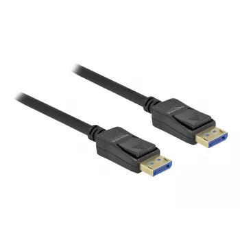 Delock - DisplayPort kábel - DisplayPort (M) na DisplayPort (M) - DisplayPort 2,0 - 1,0 m - podporuje 10K 60 Hz (10 240 x 4320) - čierny (80261)
