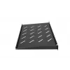 Polica Extralink SHELF 1U pre 19-palcové nástenné skrine, 1U, 300 mm, čierna, kovová