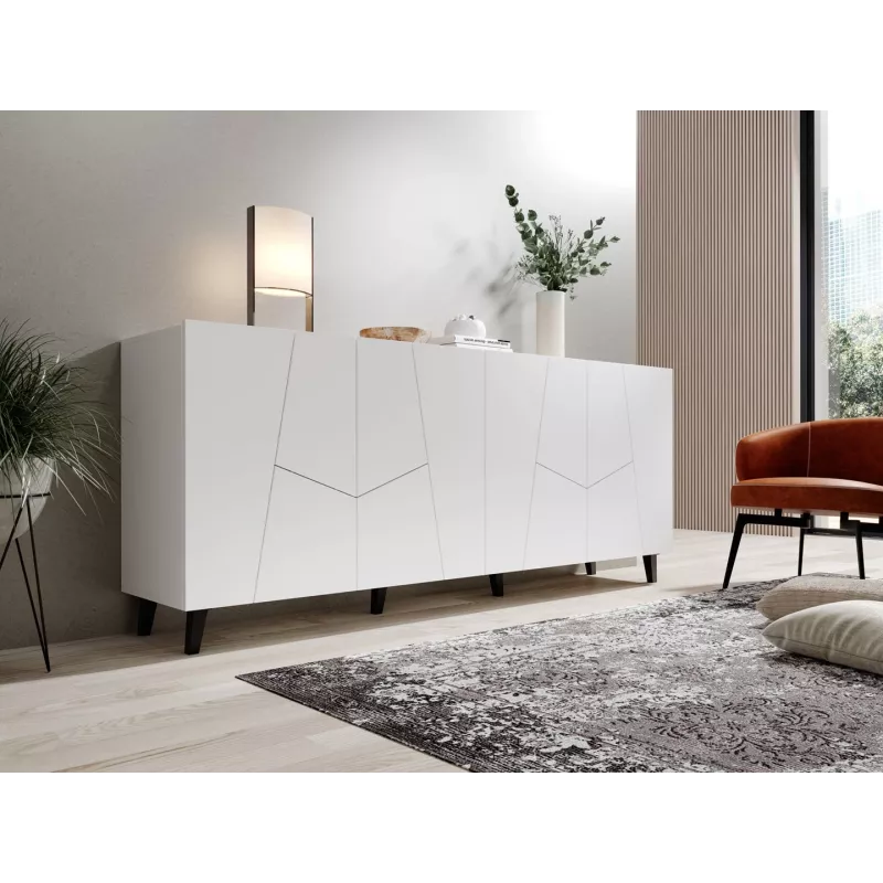 Cama Meble ETNA komoda 200x42x82 cm, biela matná