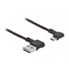 USB kábel DeLOCK EASY-USB 2.0 Type-A na Micro-B konektor samec 0,5 m čierny