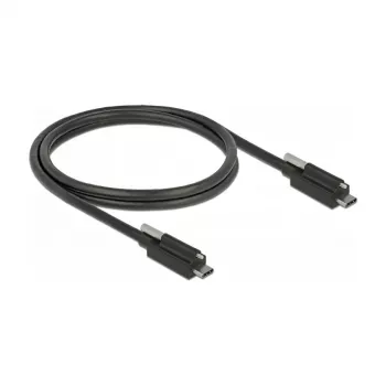 USB kábel DeLOCK 83719 USB 3.2 Gen 2 1m USB C čierny