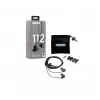 Shure SE112-GR káblové in-ear slúchadlá pre hovory/hudbu, čierna, sivá