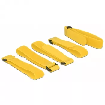 Suchý zips DeLOCK 18708 žltá 5 ks