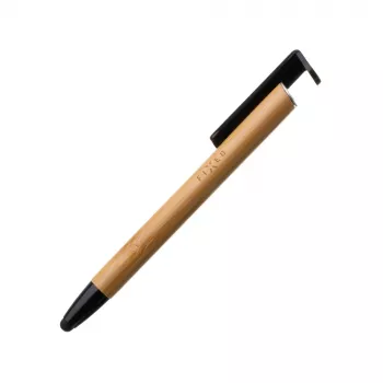 Guľôčkové pero so stylusom a stojanom FIXED FIXPEN-BA Bamboo — 3-in-1 pero, dotykový stylus a integrovaný stolný stojan