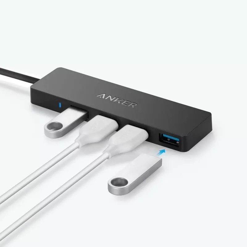 USB hub Anker Innovations A7516016 USB 3.2 Gen 1 Type-A 5000 Mbit/s čierny