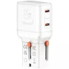 Cestovná nabíjačka World 65W USB-C + USB-A biela