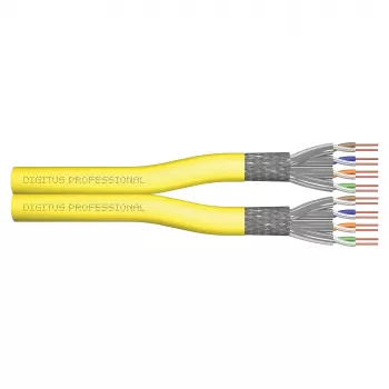 Inštalačný kábel DIGITUS Cat.7A S/FTP duplex 500 m Cca, žltý