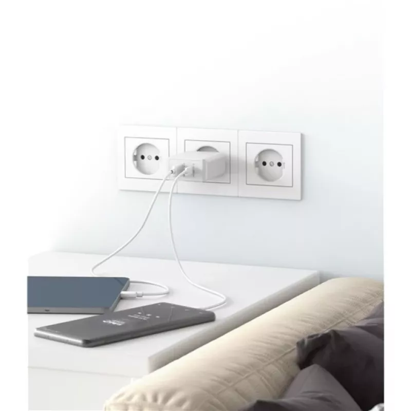 Goobay Dual USB-C™ PD (Power Delivery) rýchla nabíjačka (30 W) (61674)