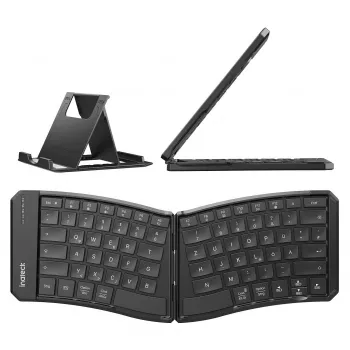 Inateck Full-Size zakrivená Bluetooth klávesnica N0131 QWERTZ nožnicové spínače čierna